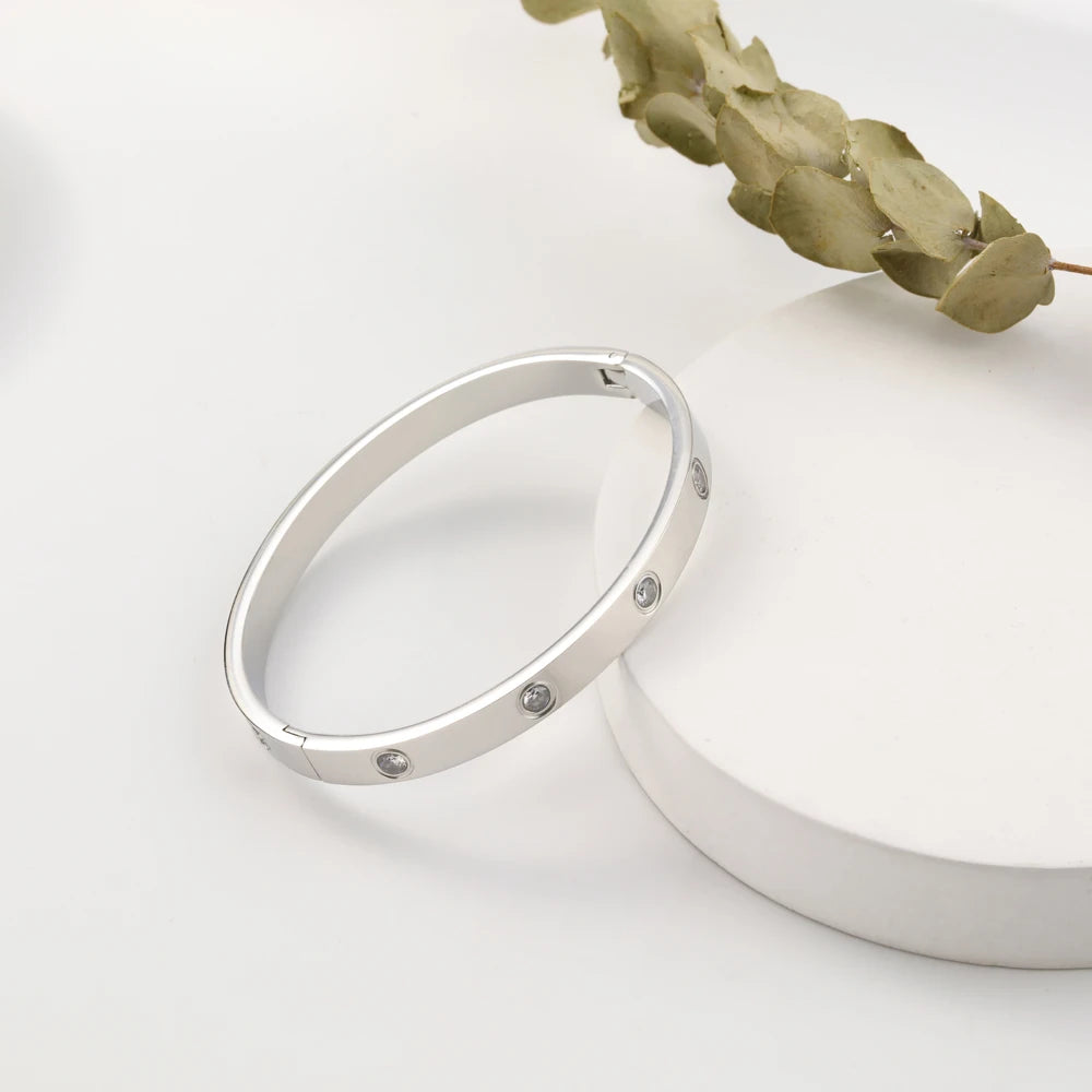 Cartier Charm Cuff in Silver