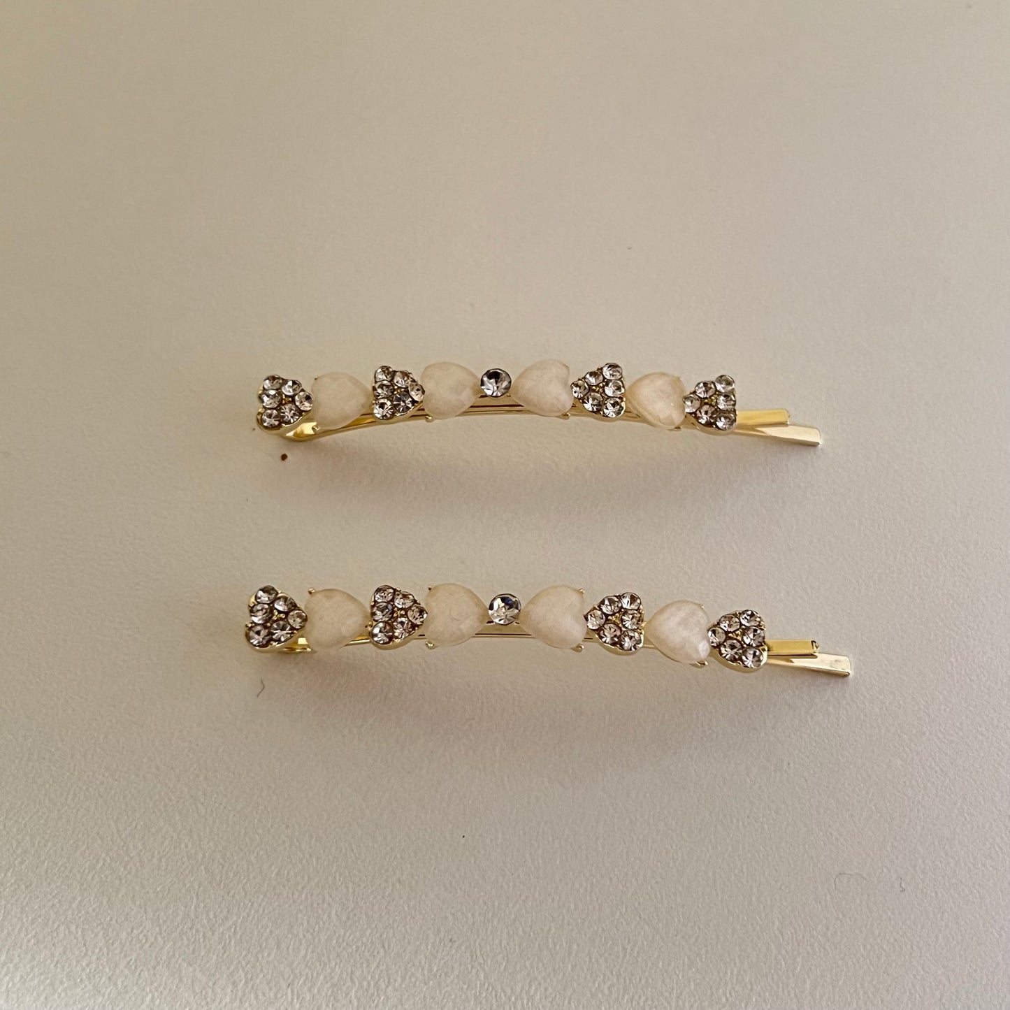 Hearts & Stones Hair Pins